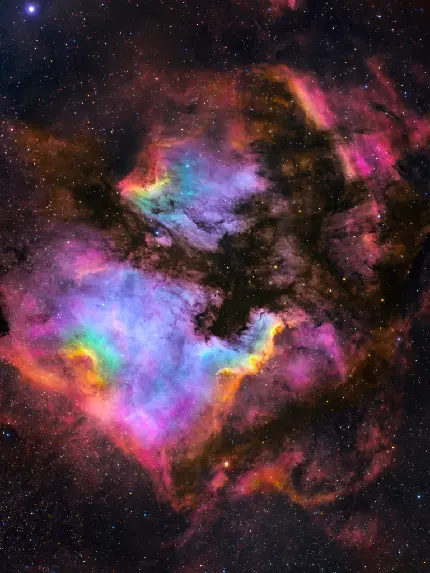 والپیپر زیبا و خوش رنگ از کهکشان برای موبایل با کیفیت بالا