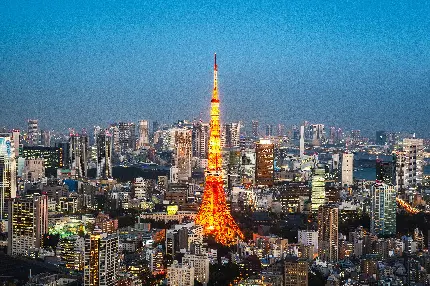 عکس برج مخابراتی و تفریحی توکیو امن ترین شهر دنیا با الهام از برج ایفل