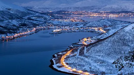 دانلود والپیپر زمستانی نروژ