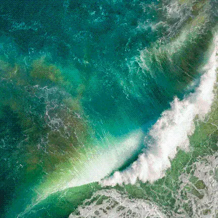 دانلود تصویر اقیانوس سبز آبی فوق العاده زیبا مناسب برای ساخت عکس نوشته