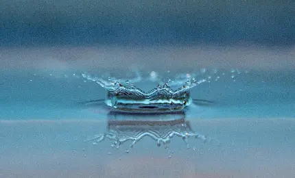 بک گراندی HD از قطره افتاده در داخل آب و پرتاب آب به اطراف 