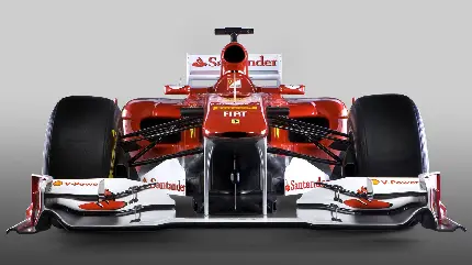 دانلود عکس از جلو فراری F1 قرمز و سفید مناسب برای پست اینستاگرام