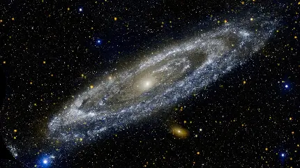 عکس فضای تاریک و کهکشان آندرومدا با کیفیت 4K مناسب برای ساخت بک گراند و والپیپر