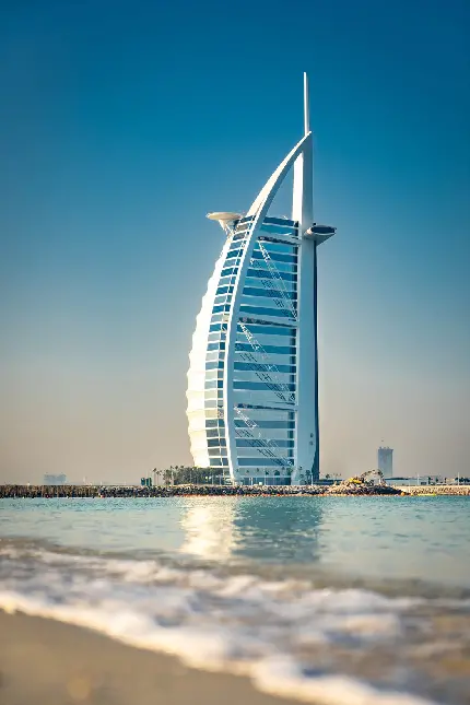 تصویر برج العرب در دبی با طراحی جذاب و با کیفیت