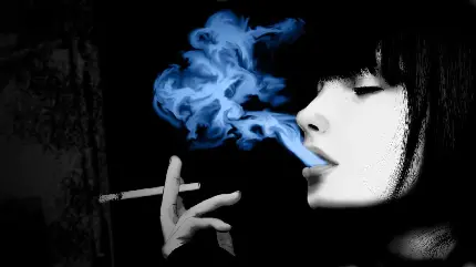 عکس خفن دختری در حال سیگار کشیدن برای پروفایل خاص