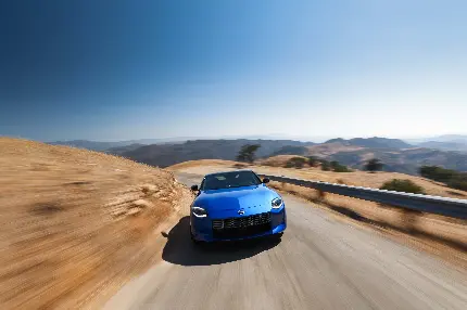 دانلود عکس ماشین نیسان Nissan 370z با رنگ آبی برای بک گراند و پس زمینه