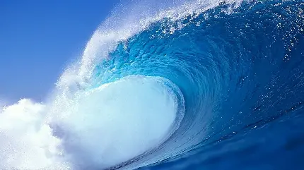 عکس موج دریا برای دسکتاپ و تصویر با شکوه و زیبای امواج آب