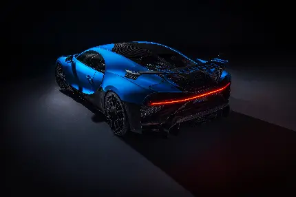 عکس بوگاتی Bugatti آبی رنگ برای پروفایل و پس زمینه