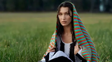 عکس بلا حدید Bella Hadid برای پروفایل و پس زمینه گوشی موبایل