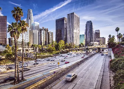 جدیدترین تصویر از شهر لس آنجلس آمریکا برای پس زمینه کامپیوتر