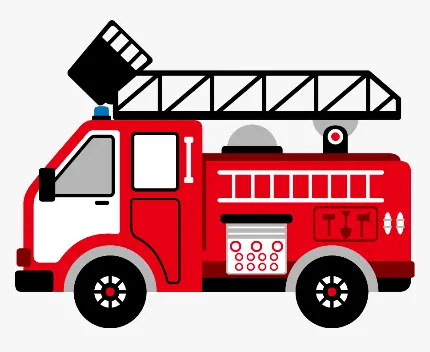 عکس نقاشی ماشین آتش نشانی با کیفیت عالی برای رنگ آمیزی