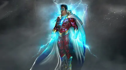 والپیپر ابر قهرمان شزم Shazam با لباس و سلاح با کیفیت بالا