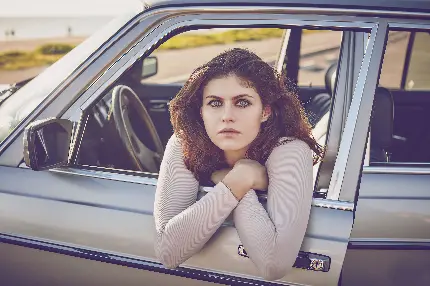 عکس کیوت و دوست داشتنی الکساندرا داداریو Alexandra Daddario برای پروفایل واتساپ