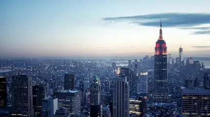 تصویر زمینه ساختمان امپایر استیت نیویورک با کیفیت و خاص برای موبایل