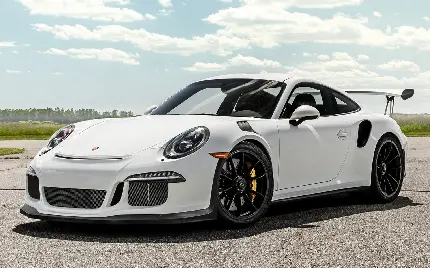 دانلود تصویر زمینه پورشه 911 GT3 Touring مدل 2022 با رنگ سفید