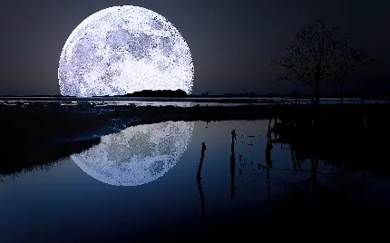 عکس زیبای ثبت شده از ماه و در فاصله نزدیک برای پروفایل