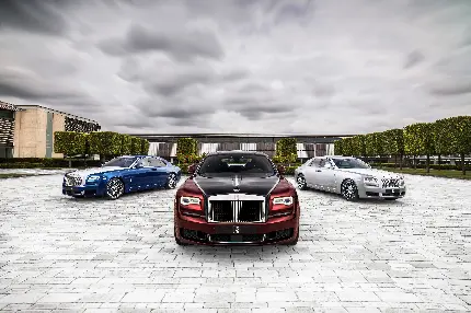 دانلود عکس ماشین رولز رویس Rolls Royce در سه طرح و رنگ مختلف