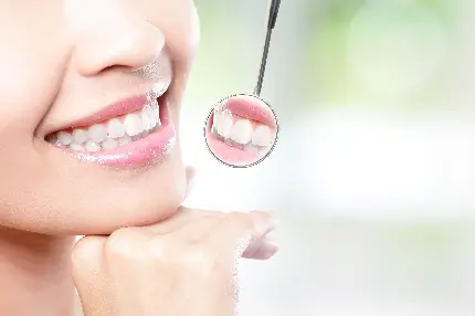 عکس پروفایل دندان های سفید و تمیز برای دانشجویان دندانپزشکی