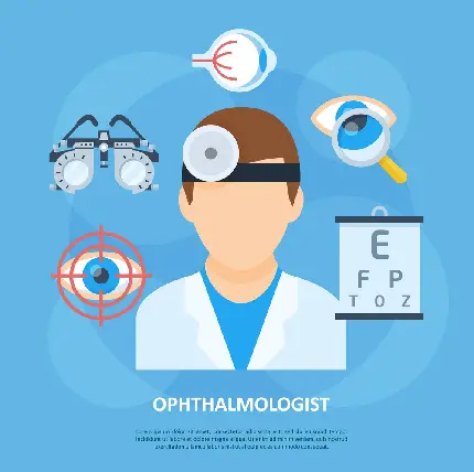 عکس چشم پزشک کارتونی با کیفیت بالا برای پروفایل تلگرام