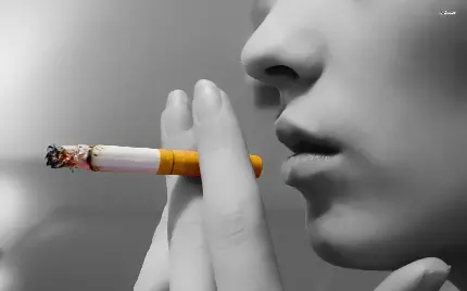 دانلود عکس پروفایل دختر و سیگار فیلتر قرمز برای شبکه های مجازی