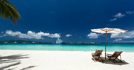 عکس زیبای ساحل دلنشین برای چاپ بر رو کاغذ رنگی