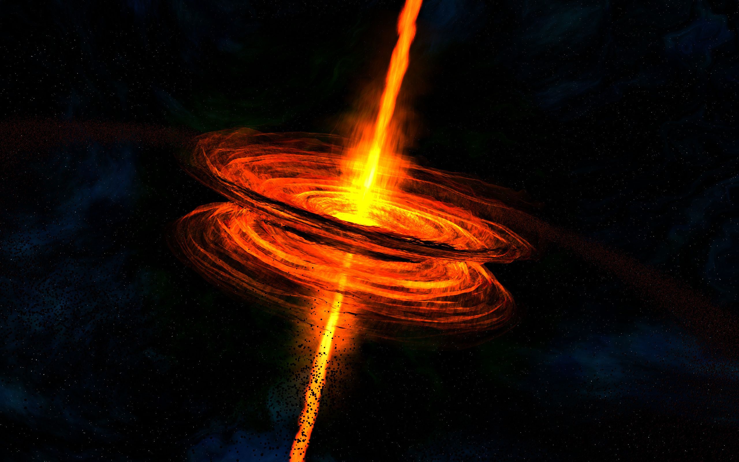 عکس سیاه چاله در فضا با کیفیت HD