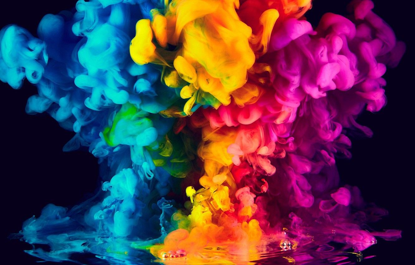 دانلود عکس هنری انتزاعی پخش ترکیب رنگ ها