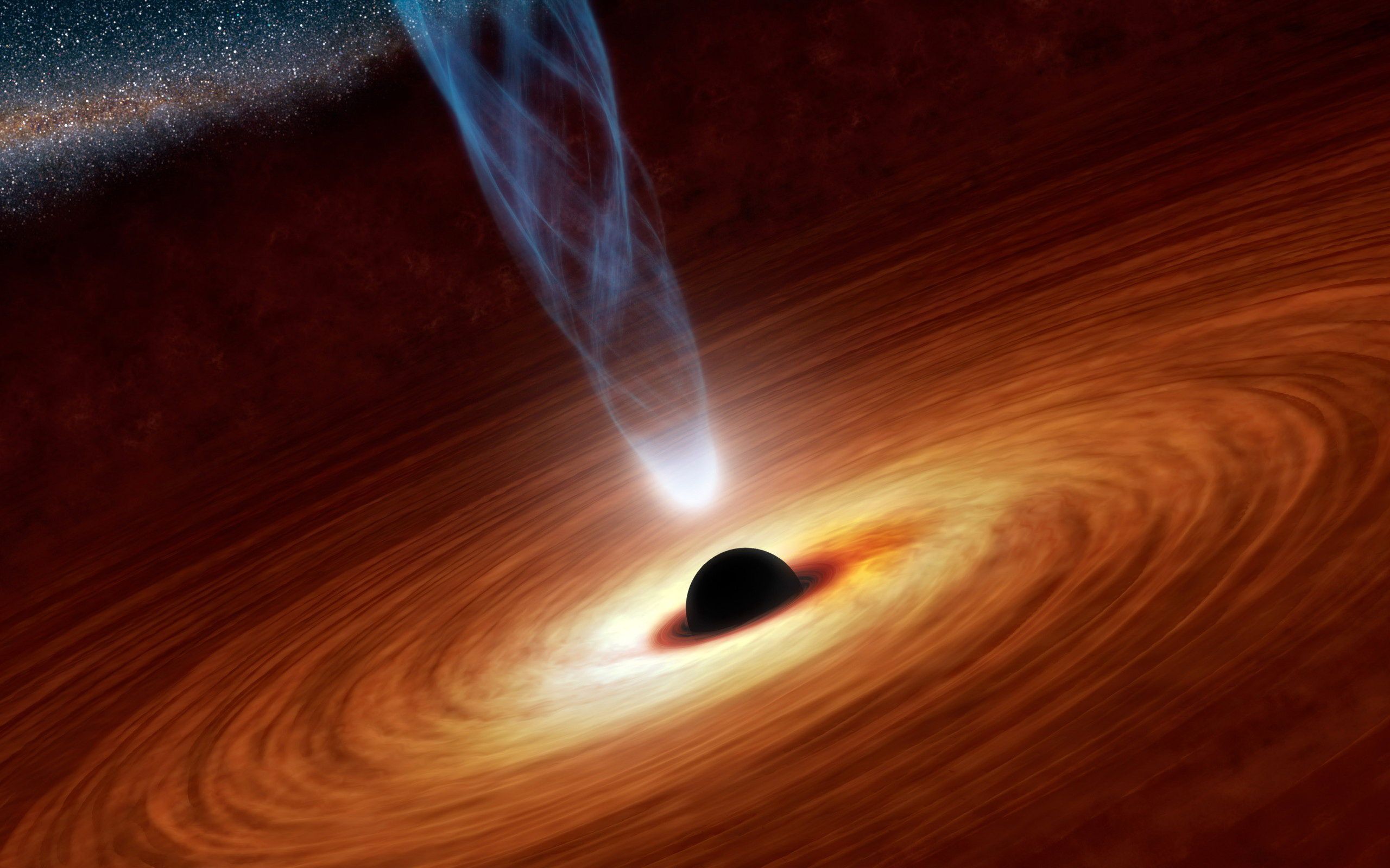 دانلود تصویر زمینه سیاه چاله فضایی برای کامپیوتر