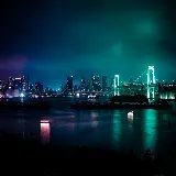 دانلود پس زمینه شهر درخشان در شب با کیفیت 7K برای لپ تاپ
