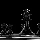 عکس پادشاه مشکی رنگ بازی شطرنج برای بک گراند گوشی و پروفایل