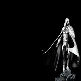 چاپ قاب موبایل و گوشی عکس اکشن فیگور شوالیه ماه Moon Knight با پس زمینه تیره برای والپیپر و پروفایل