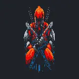 چاپ قاب موبایل و گوشی عکس مرد جنگی و ددپول Deadpool برای پروفایل