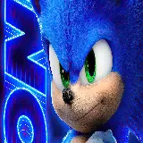 چاپ قاب موبایل و گوشی تصویر پروفایل سونیک Sonic آبی رنگ برای شبکه های اجتماعی