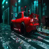چاپ قاب موبایل و گوشی دانلود تصویر زمینه قرمز رنگ  ماشین مزدا rx7 آرایکس 7