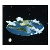 چاپ قاب موبایل و گوشی زیبا ترین عکس فانتزی از زمین تخت با ابرهای فوق العاده قشنگ و زمینه مشکی مناسب دسکتاپ
