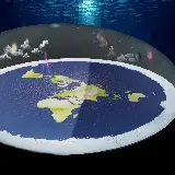 چاپ قاب موبایل و گوشی دانلود عکس فانتزی محبوب زمین تخت با نشان دادن جو های هوایی و فضایی متنوع در اطرافش با کیفیت اچ دی