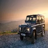 چاپ قاب موبایل و گوشی عکس مدل قدیمی و مشکی خودرو لندرور دیفندر Land Rover Defender