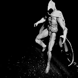 چاپ قاب موبایل و گوشی عکس مجسمه شوالیه ماه Moon Knight مون نایت با بک گراند سیاه