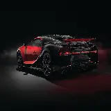 چاپ قاب موبایل و گوشی عکس بوگاتی شیرون Bugatti Chiron بار رنگ قرمز و مشکی متالیک