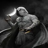 چاپ قاب موبایل و گوشی عکس مون نایت Moon Knight شوالیه ماه در کنار ماه برای پروفایل و تصویر پس زمینه