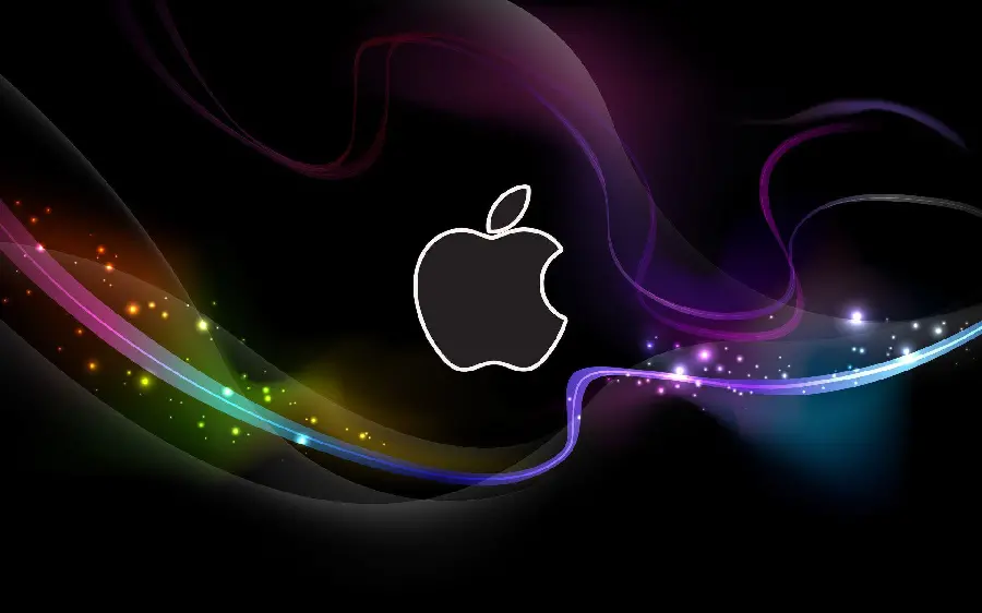 والپیپر فانتزی کیوت و رنگی و سیب گاز گرفتە باکیفیت عالی مناسب گوشی اپل