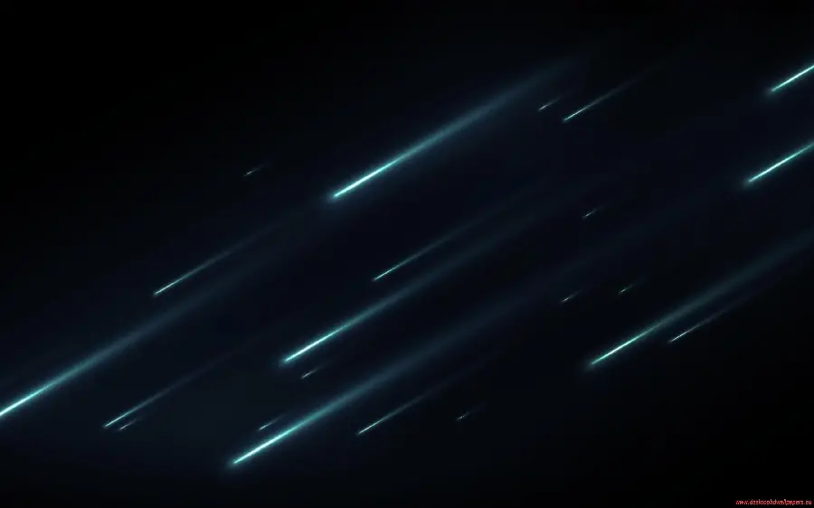 تصویر جالب از پرواز شهاب سنگ ها در آسمان تاریک شب