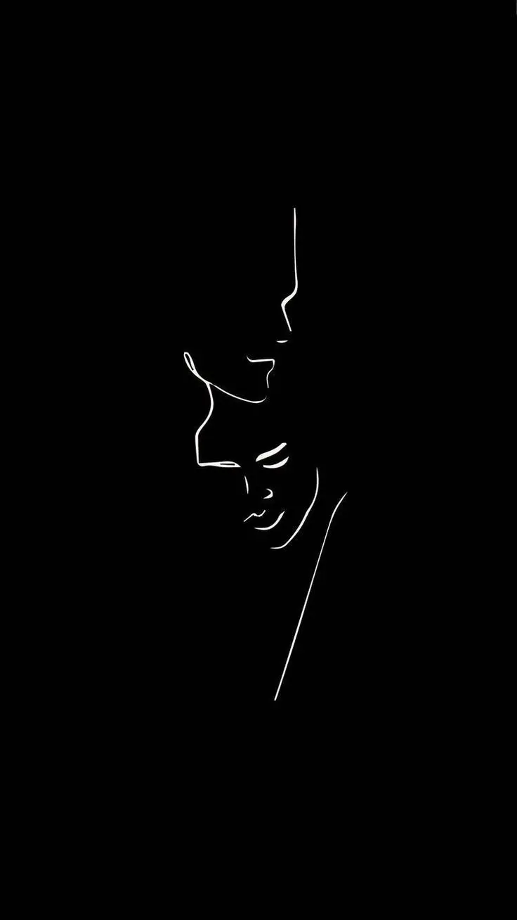 عکس سیاه عاشقانه مینیمال عاشقانه جذاب و زیبا برای پروفایل پس زمینه