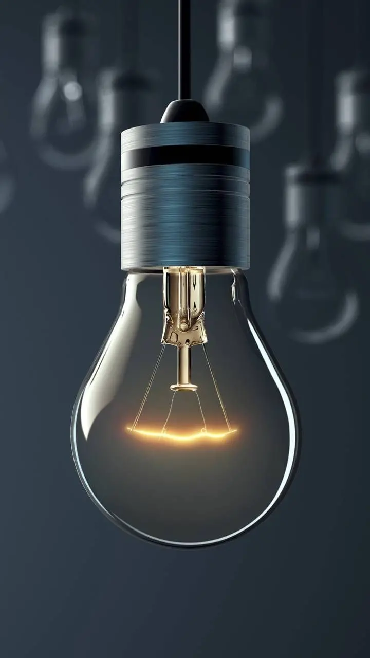 شیک ترین عکس زمینه با طرح لامپ برای گوشی سامسونگ