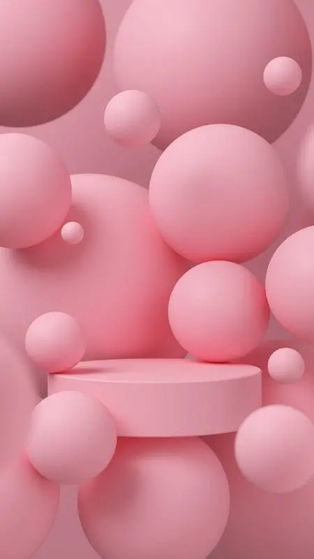 عکس های HD و 4K صورتی سه بعدی دخترانه مناسب برای پس زمینه گوشی