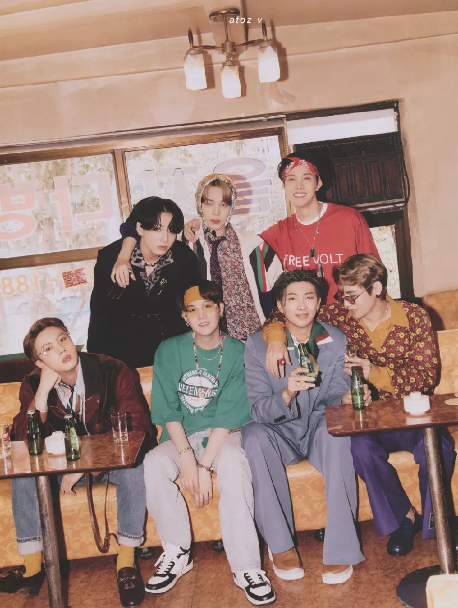 جدیدترین عکس پروفایل دوستانه تینیجری گروه بی تی اس BTS