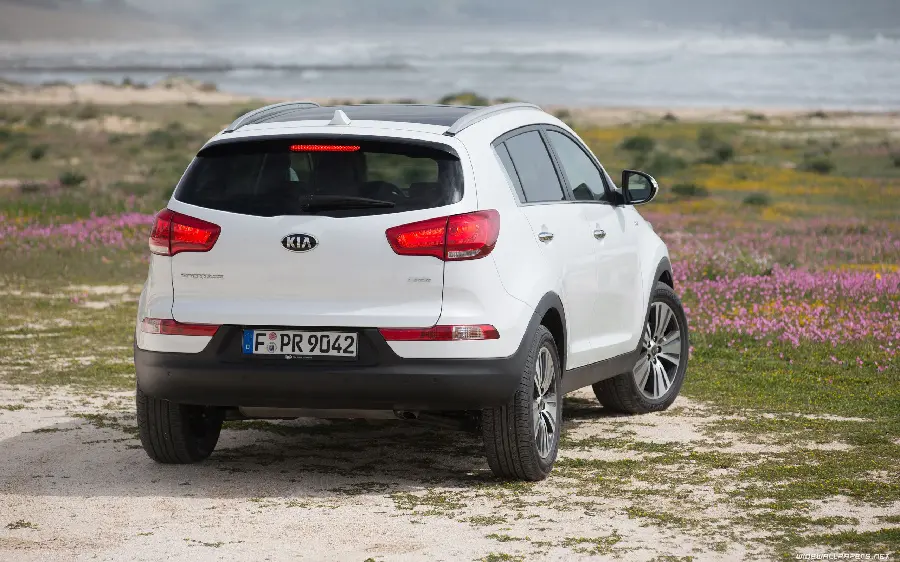 تصویر جدید Kia Sportage با رنگ سفید براق از پشت