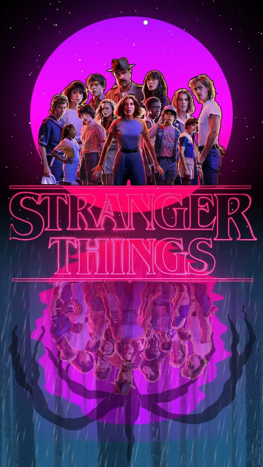 چاپ پوستر تصویر زمینه و پوستر فصل جدید و چهارم سریال stranger things