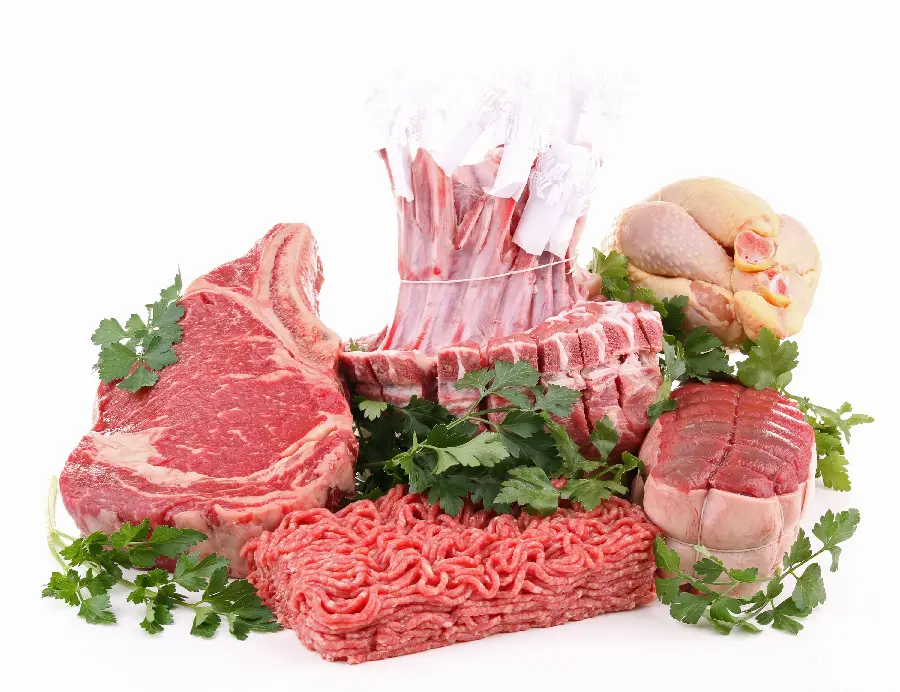 بهترین عکس گوشت گوسفندی خالص برای چاپ پوستر قصابی
