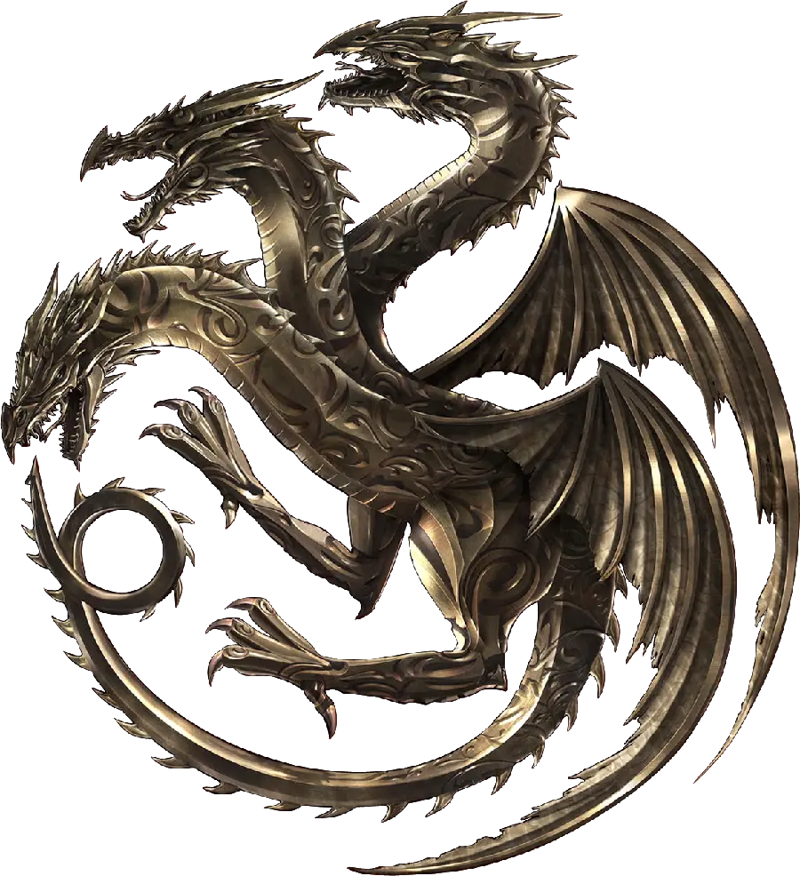 دانلود آرم معروف سریال House Of The Dragon بدون پس زمینه 